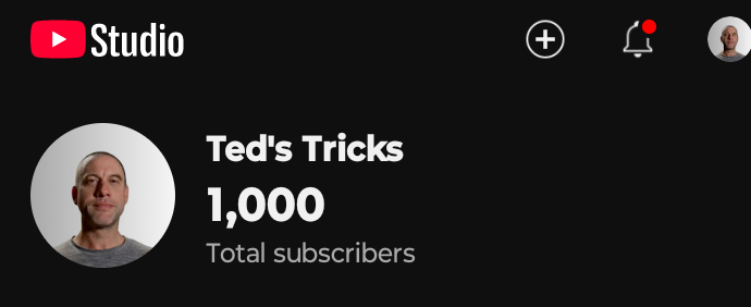 1000 Subs - wohoooo!!!!