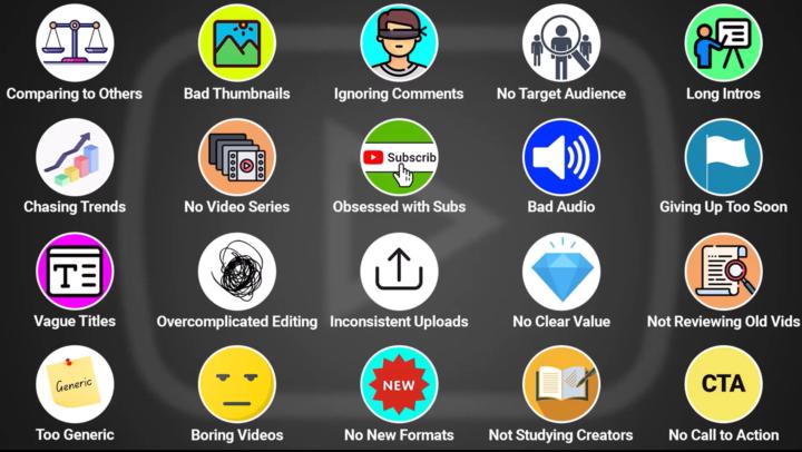 These 20 Mistakes Are KILLING Your YouTube Growth