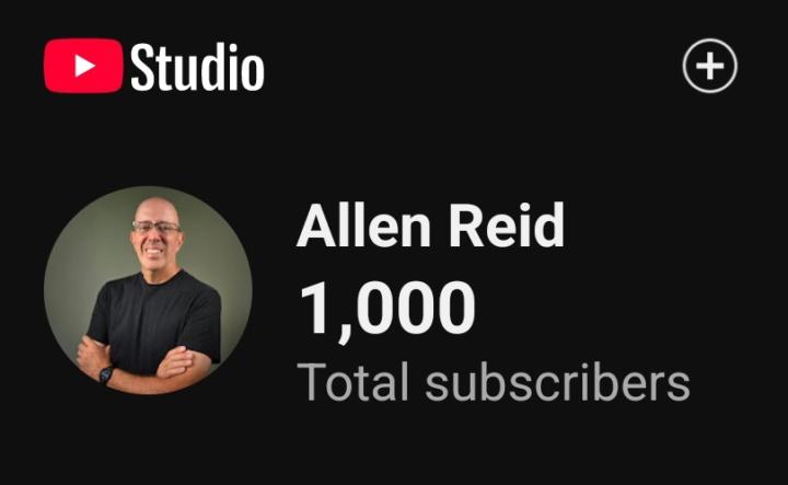 I reached 1000 subscribers yesterday 