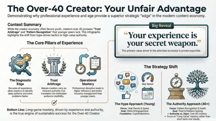 Why Being an Over-40 Content Creator Is Your Secret Weapon