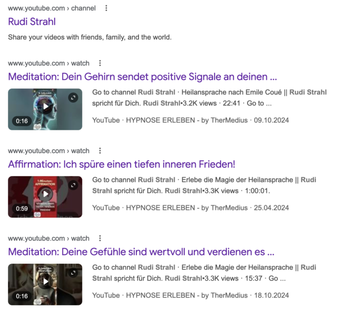 Trickster on Youtube