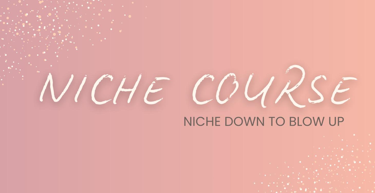 Niche Down To Blow Up (FREE YT COURSE)