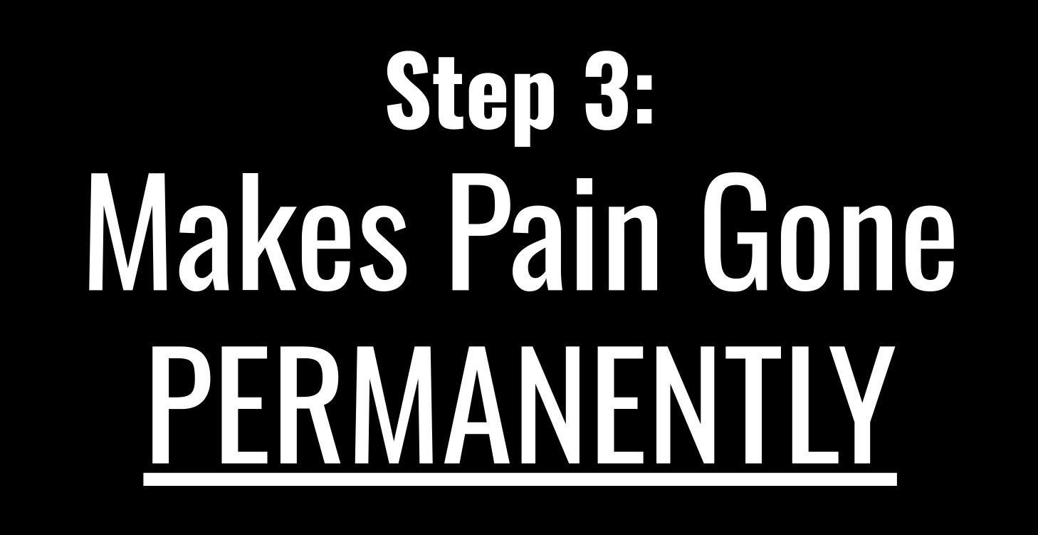 Permanent Pain Relief