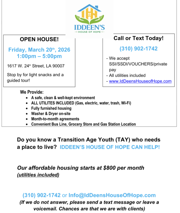 📣 Open House Friday 3/20: Los Angeles
