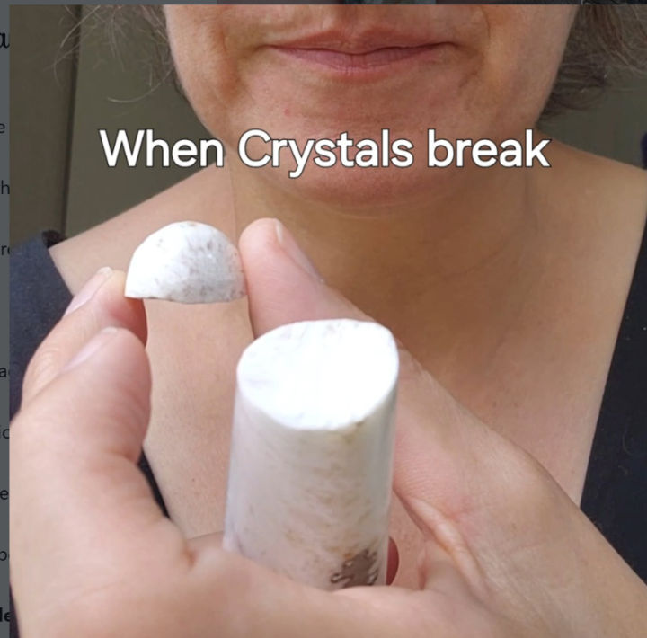 When crystals break! 