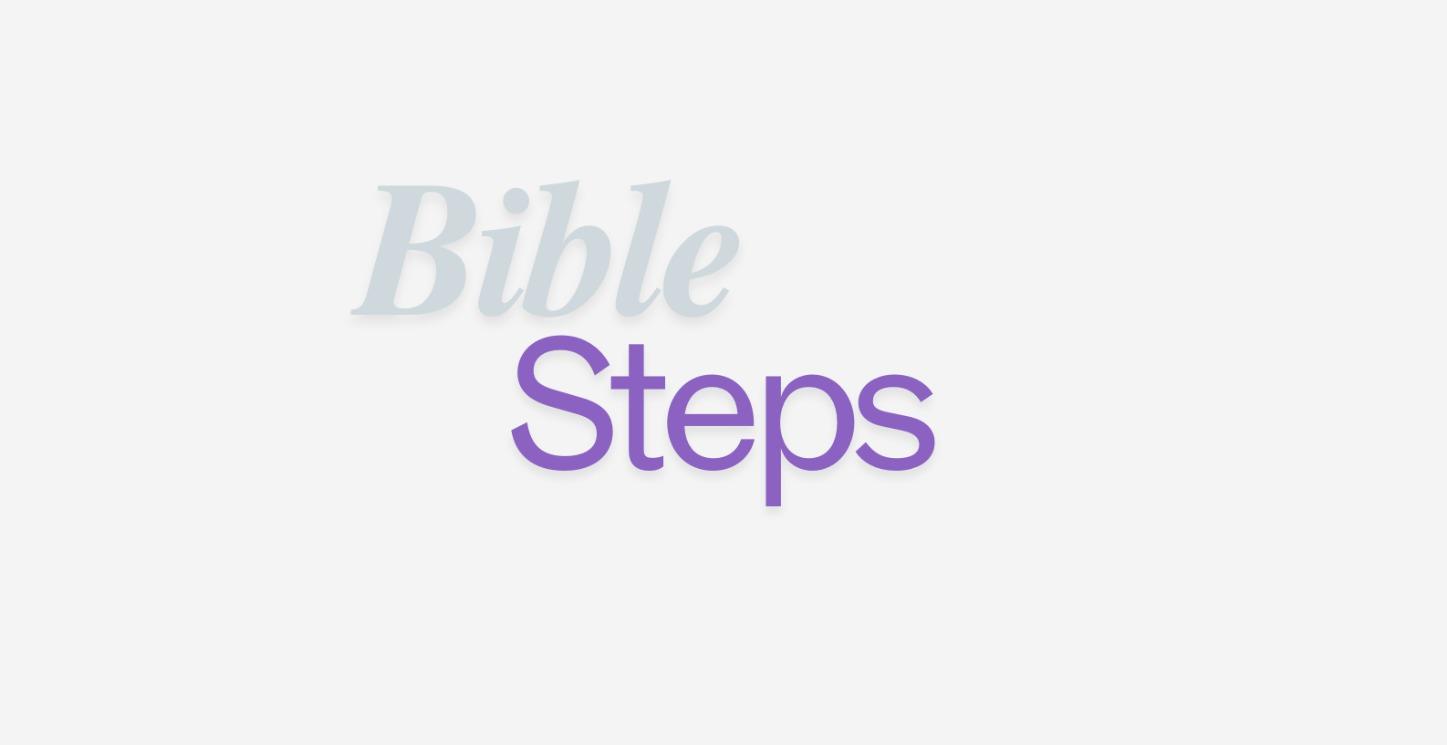 5 steps : Bible reading !