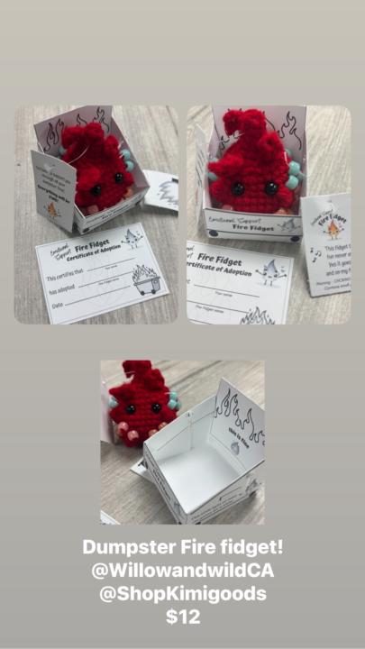 Dumpster fire Fidget
