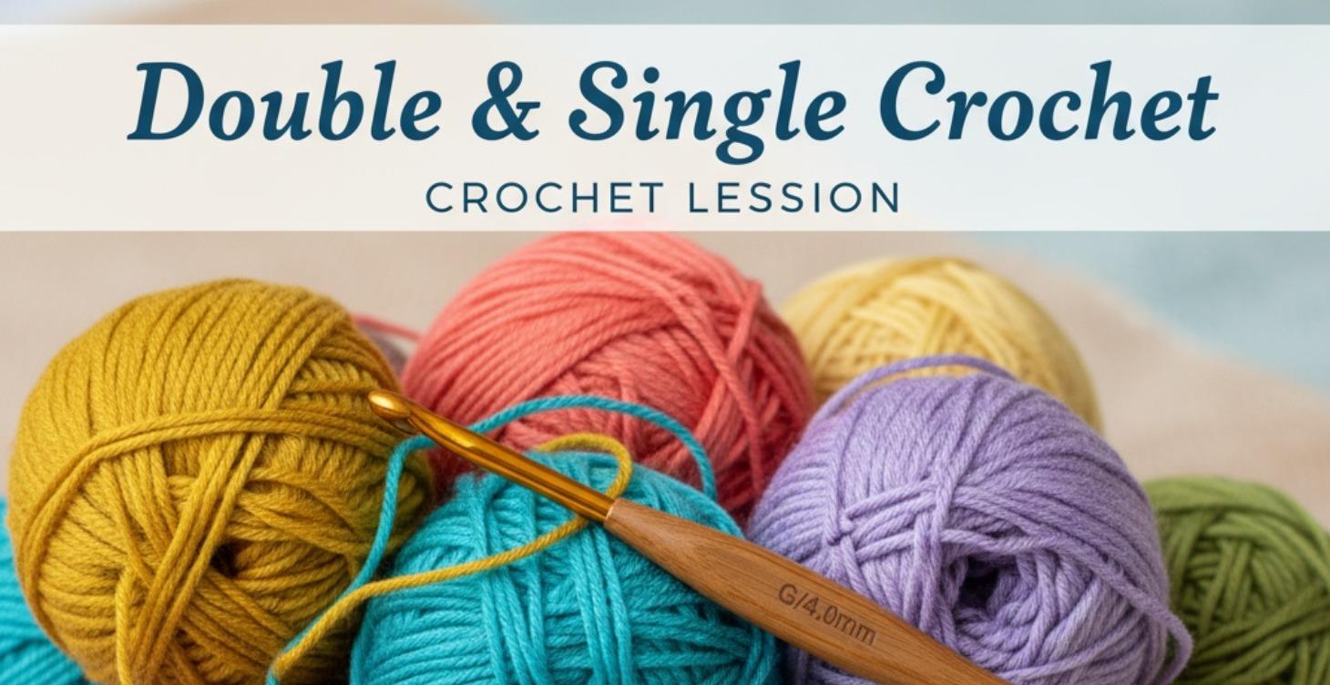 Lesson 2: Double + Single Crochet