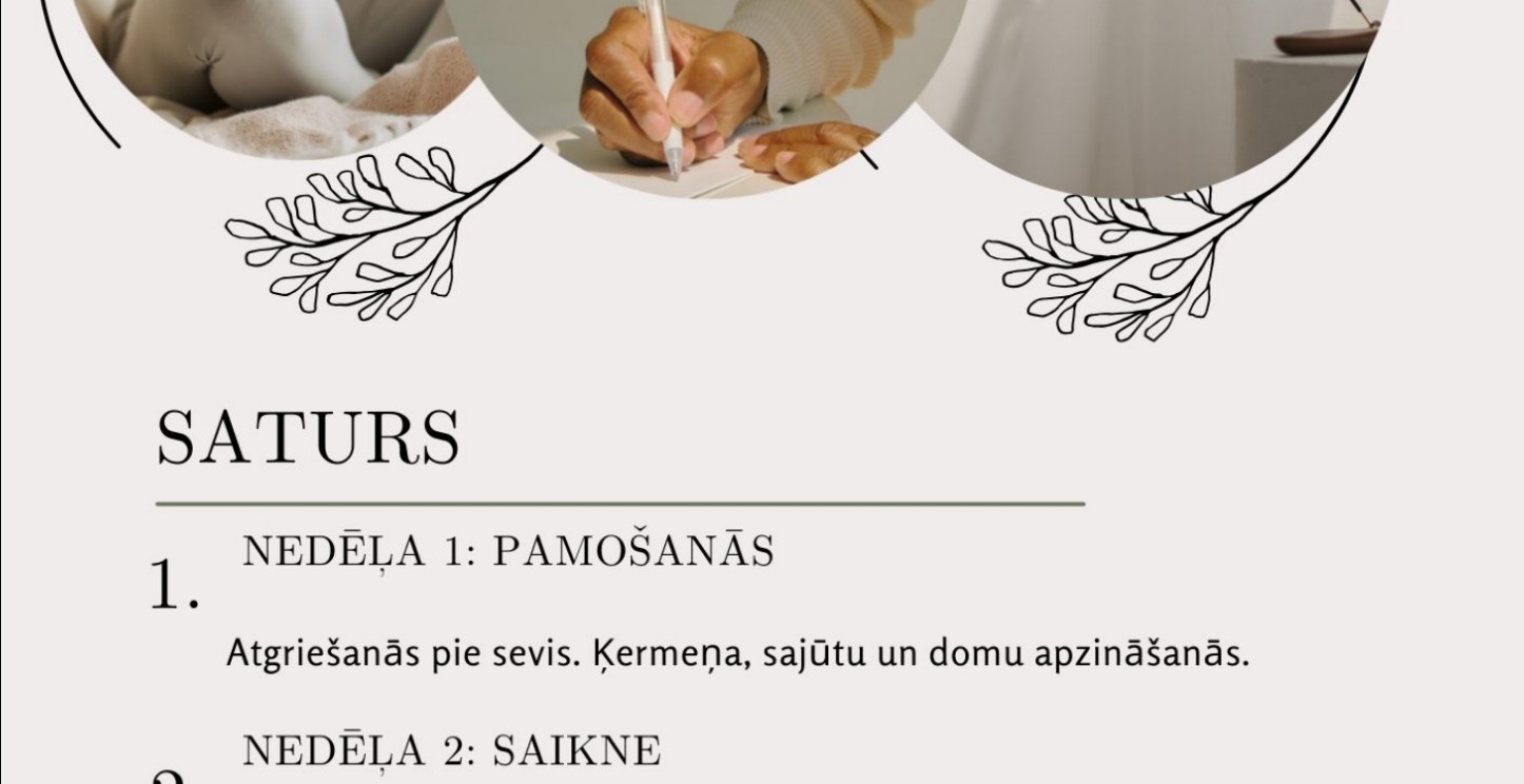 Bezmaksas apzinātības ceļvedis 1. nedēļa