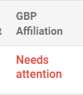 GBP Affiliation