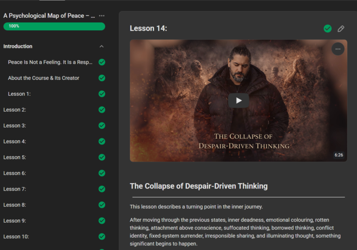 The Psychological Map of Peace Is Now Expanded