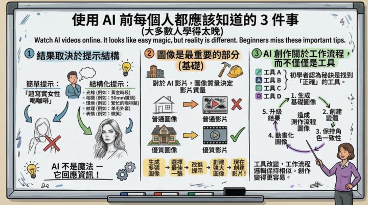 避開新手坑！使用 AI 創作前必知的 3 個真相（大多數人都學得太晚了）