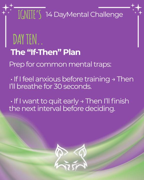 Day 10 is powerful - it’s about being proactive not reactive! 