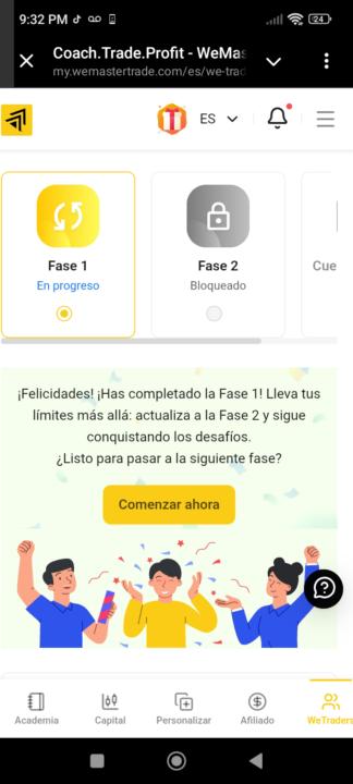 Face 1 desbloqueada con proyecciones del profe