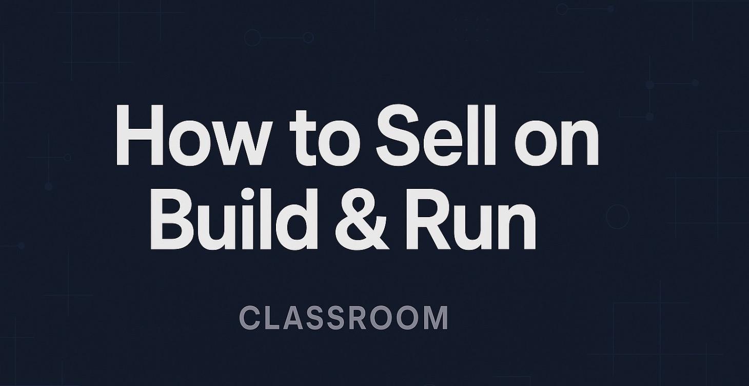 How to Sell on Build & Run (German)