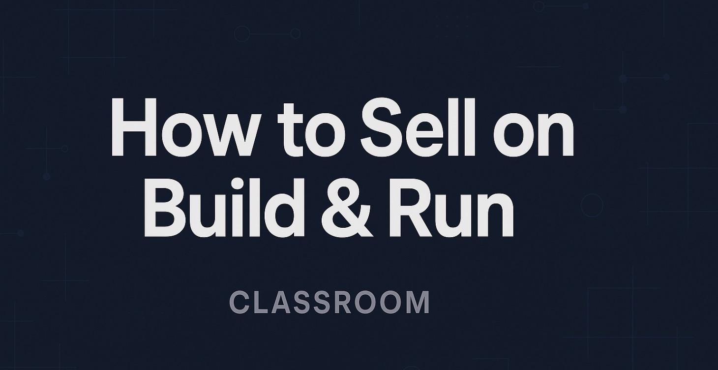 How to Sell on Build & Run (English)