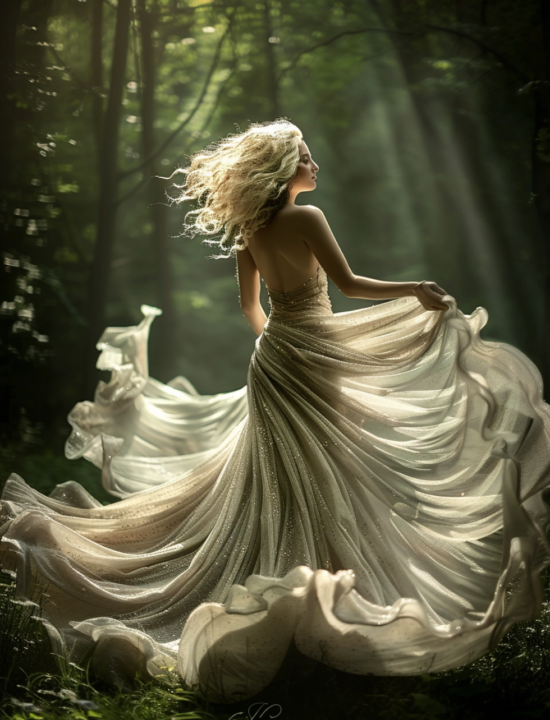 Romantic forest portrait - Midjourney V6