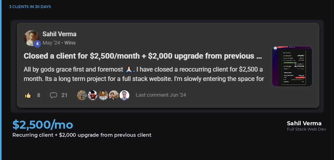 3 Clients In 30 Days - HTC™