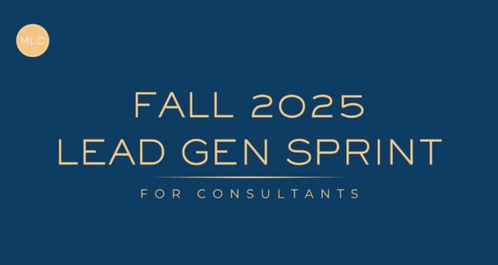 Consultant Lead Gen Sprint