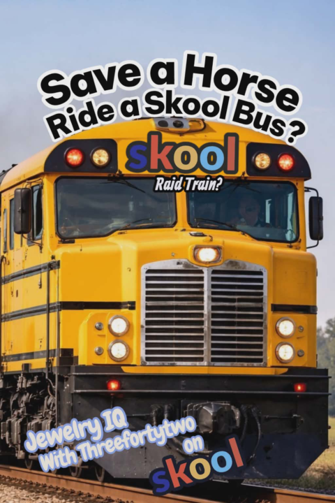 Save a Horse, Ride a Skool Bus! First official Skool Raid Train! 