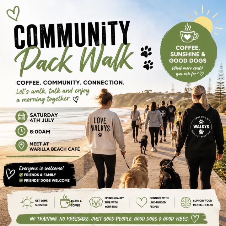 ☕🐾 Walkys Community Pack Walk 🐾☕