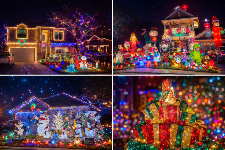 Out dashing tonight and honestly… I didn’t expect this 🎄✨