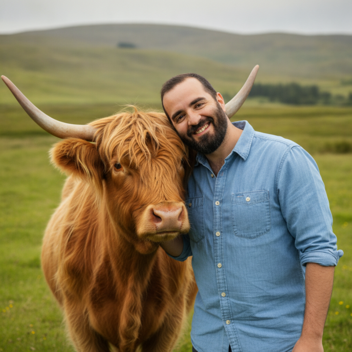 This picture of this cow is going viral! I want you guys to try to create your own version.