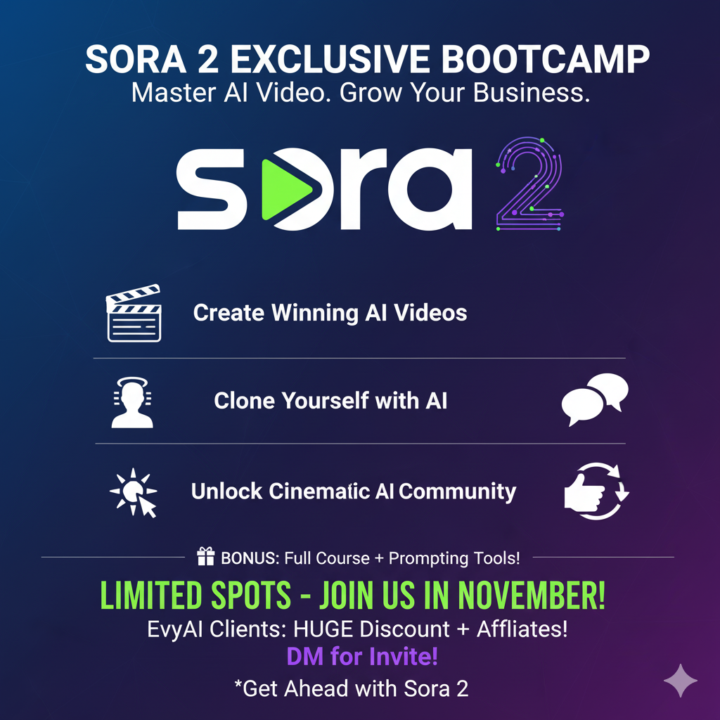 Sora 2 Virtual Half Day Exclusive Bootcamp - Nov 2025