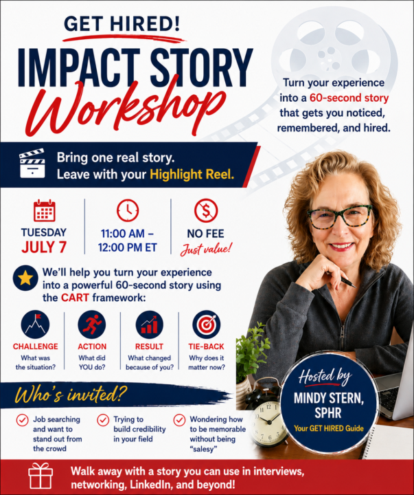 Tomorrow 7/7 is our next GET HIRED Session! 