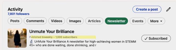 1000 Subscribers to my Newsletter