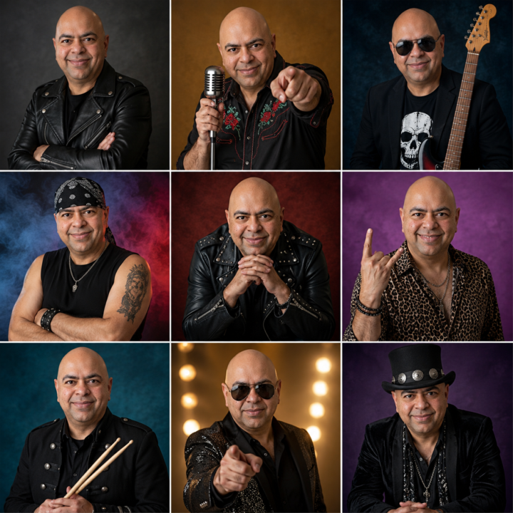 3x3 Rock n Roll Image Prompt