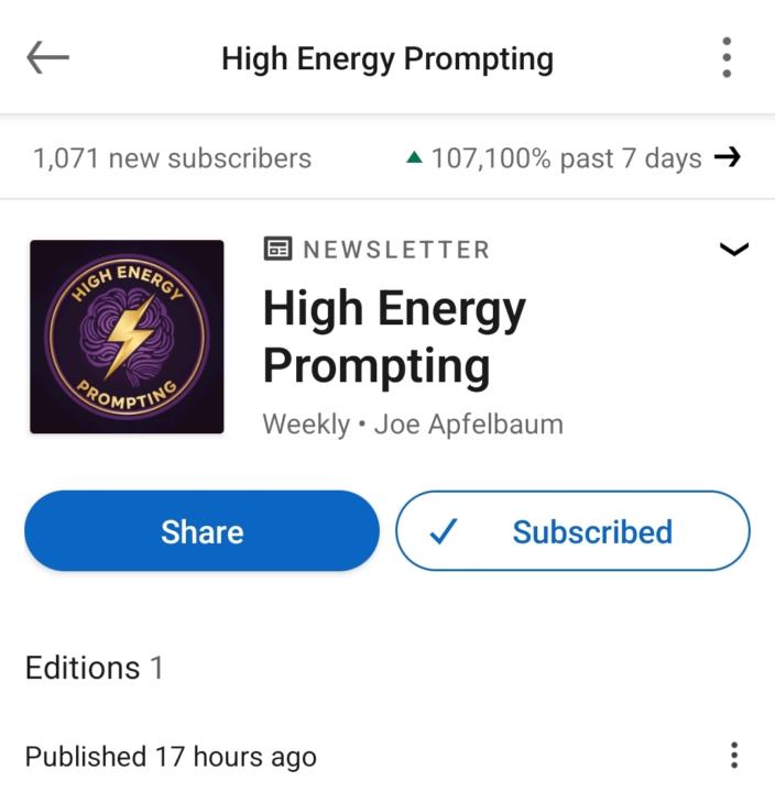 Do you have a LinkedIn Newsletter? 