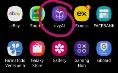 evyAI up and running in the Play Store