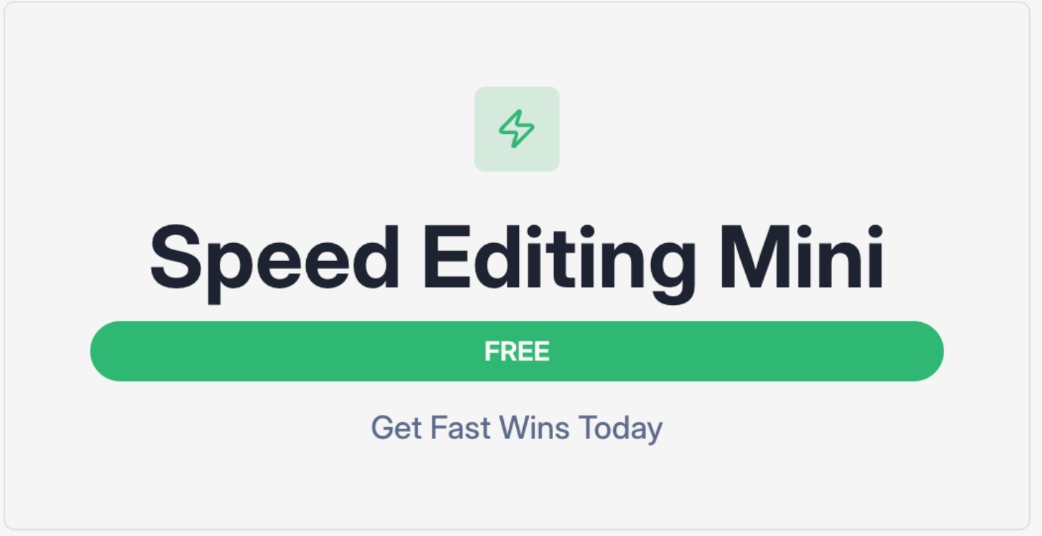 Speed Editing Mini
