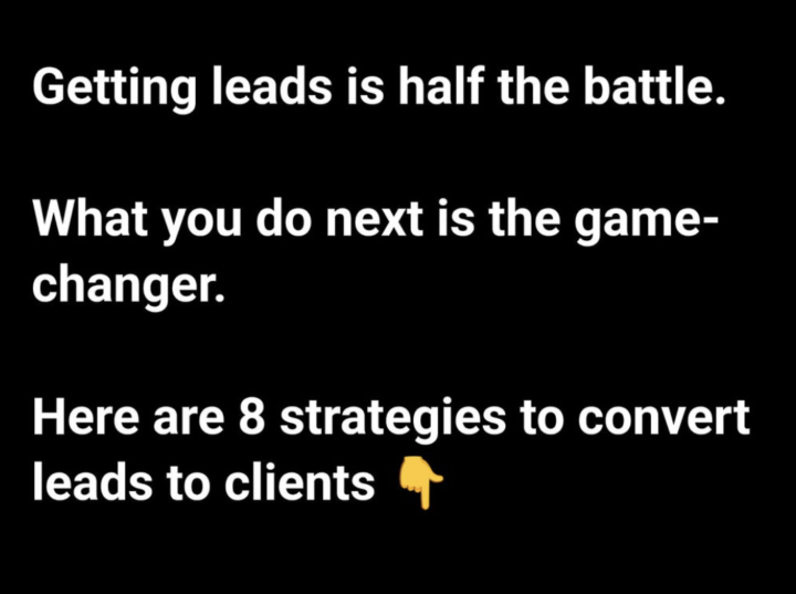 Convert Leads to Clients