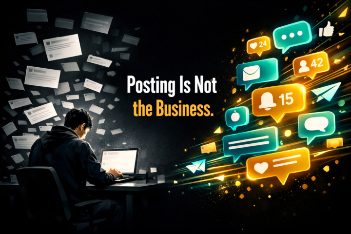 Posting Is Not the Business