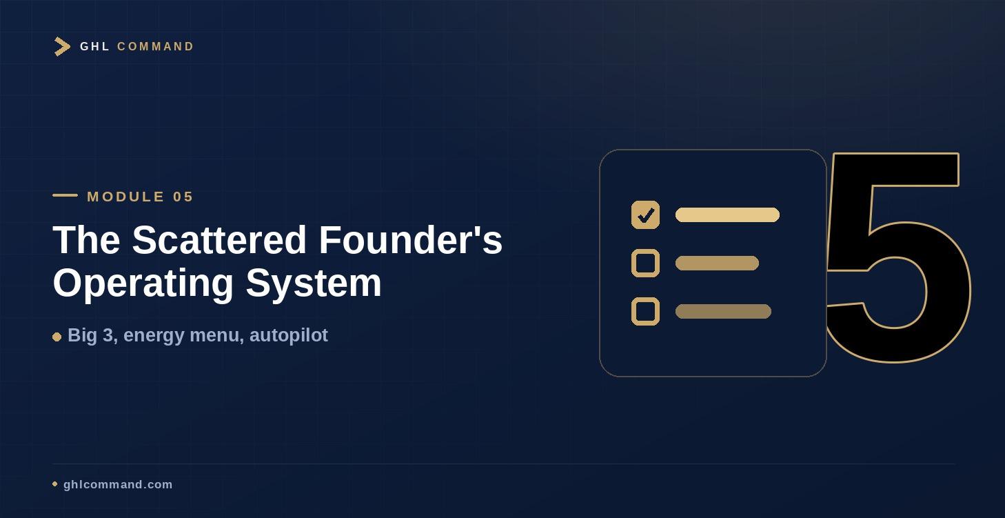 The Scattered Founder's Operating System