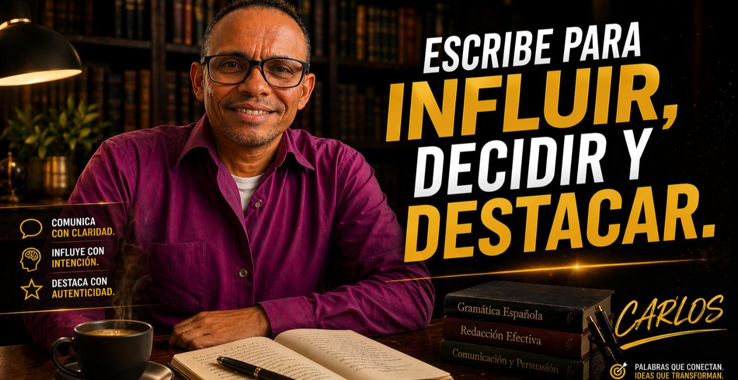 Escribe para Influir, Decidir y Destacar.