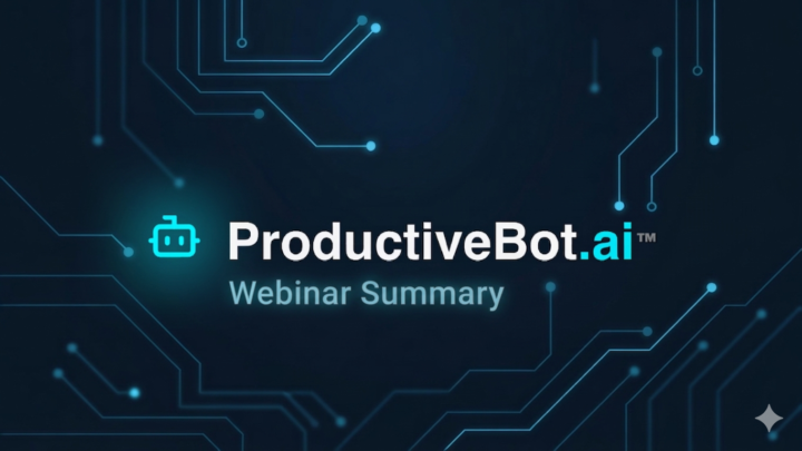 Summary of Today's Webinar 