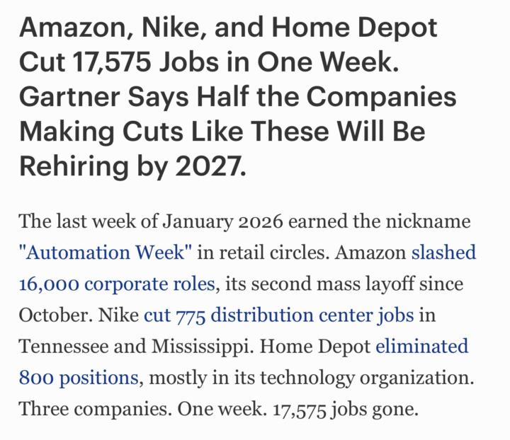 Rehiring Crisis in 2027 After 2026 AI Layoffs