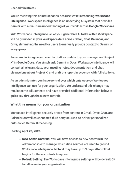 Google Adding More Admin Controls