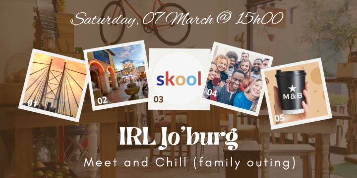 📢 Reminder: Jo’burg IRL in 5 Days! 