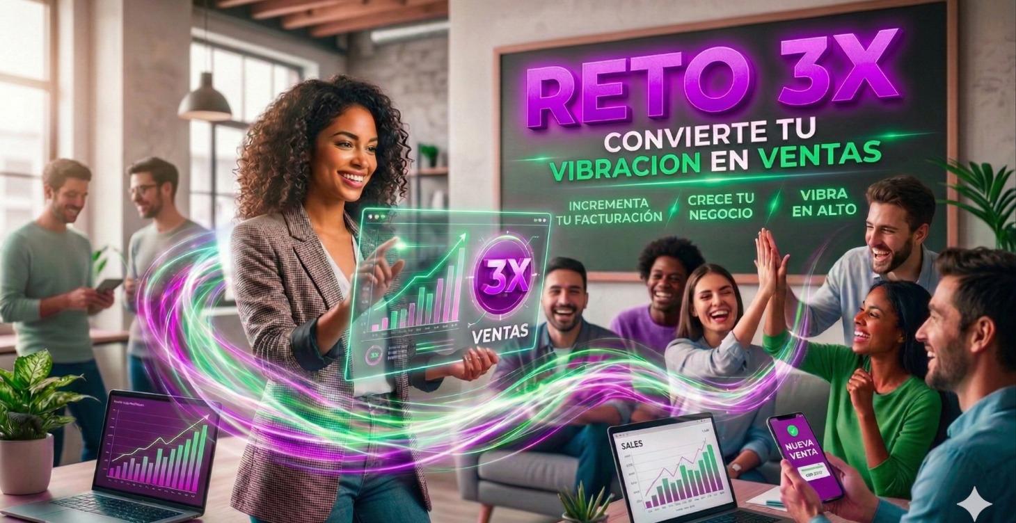 RETO 3X CONVIERTE TU VIBRACIÓN EN VENTAS