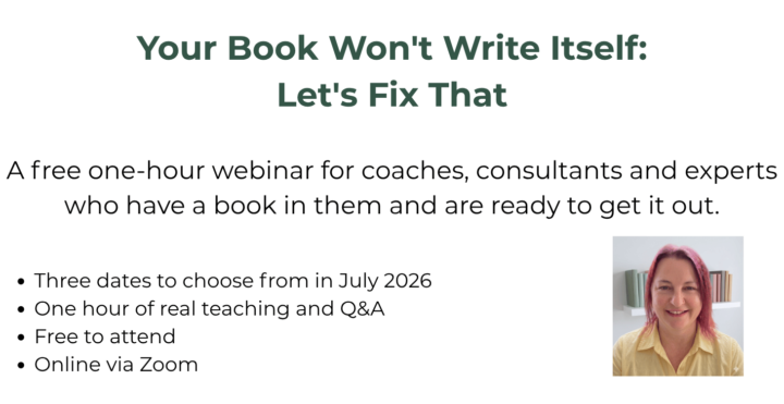 Your Book Won't Write Itself: Let's Fix That