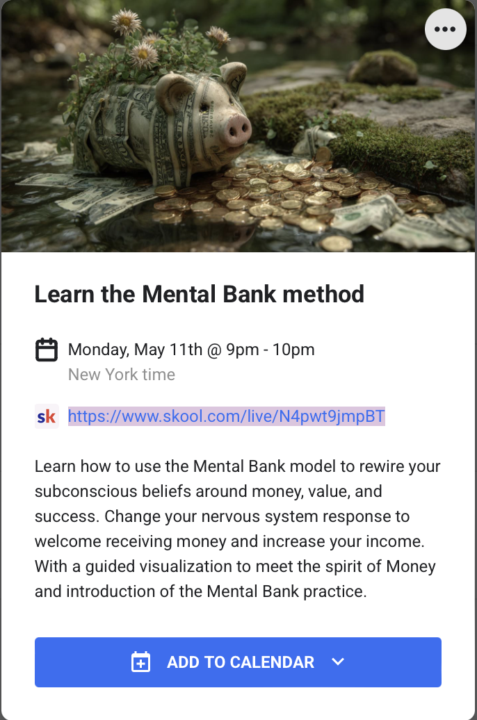 11 May - Rewire Your Subconscious Around Money