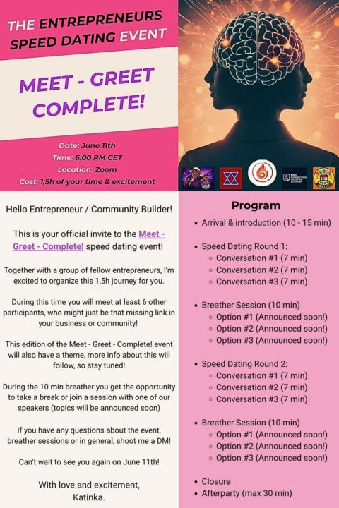 It's Back......Entrepreneur  Speed Dating Round 2
