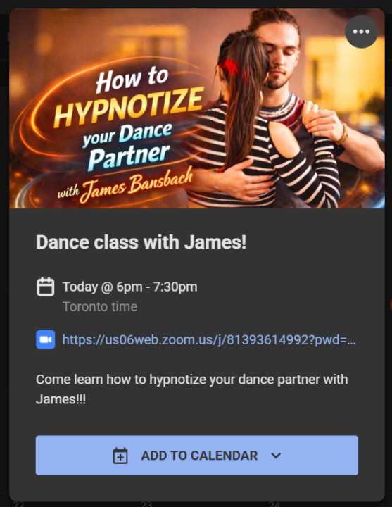 How to HYPNOTIZE your DANCE PARTNER w/ James Bansbach