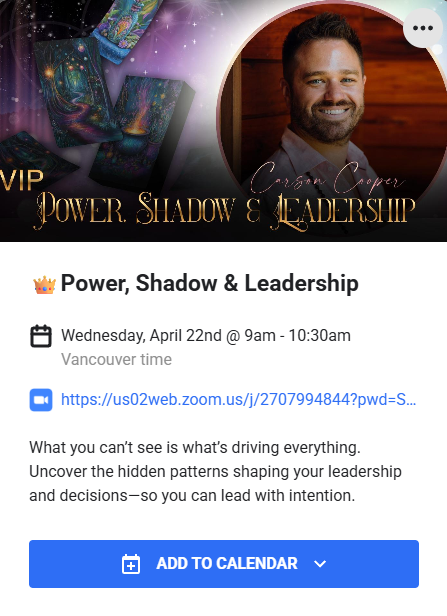 👑Power, Shadow & Leadership