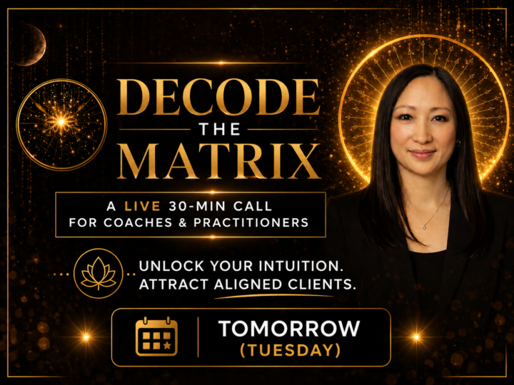 28th April, Decode the Matrix: Unblock Your Intuition & Attract Aligned Clients