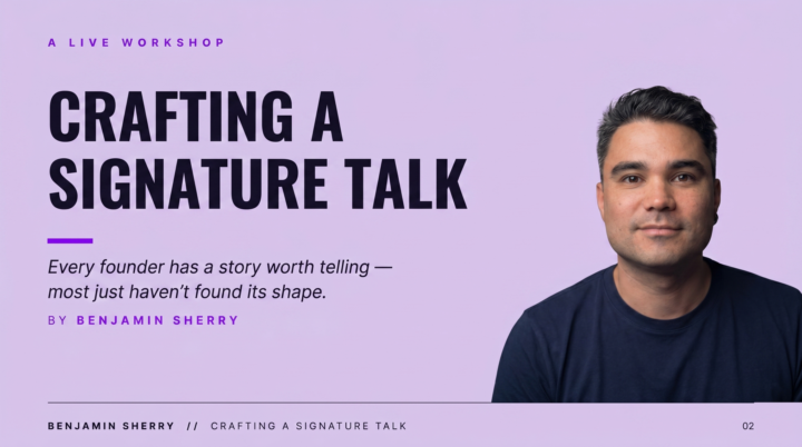 Crafting Your Signature Talk Masterclass